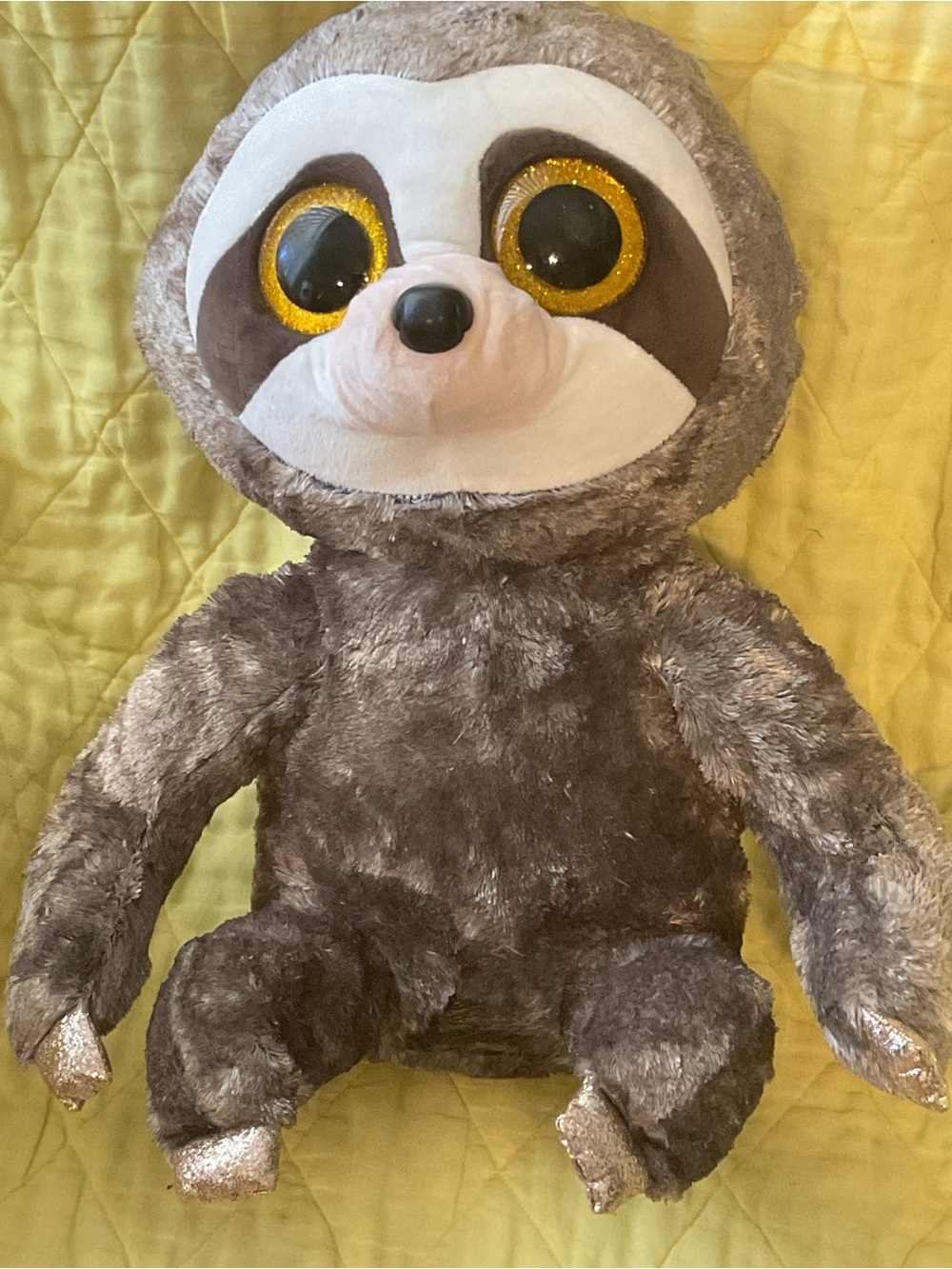 Ty Beanie Boos Dangler Sloth Plush 19” Stuffed Animal with Sparkle Eyes very sof